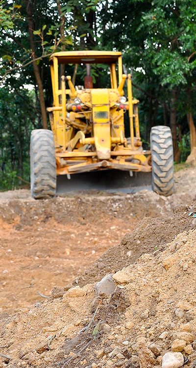 excavator on site il